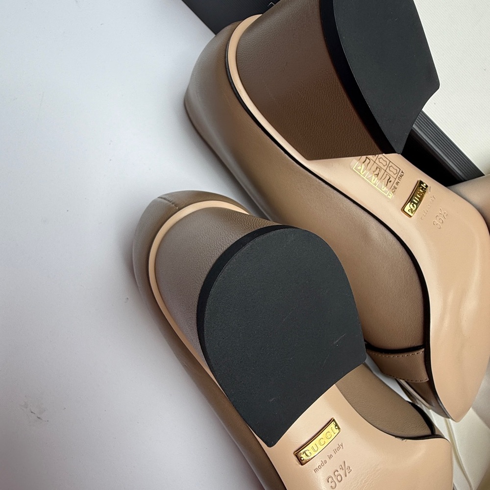 NWT Gucci Malaga Kid GG Marmont Fringe 50mm Loafer Pumps - Picture 11 of 16